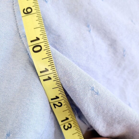 Izod Mens Light Blue Anchor Print 100% Cotton Chino Shorts 40W Preppy - Picture 9 of 10